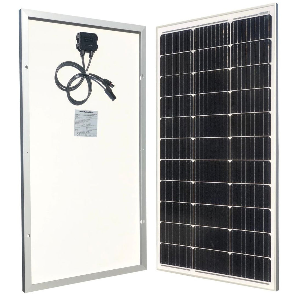 100 Watt 12-Volt Monocrystalline Solar Panel - SNOODBANGER customs