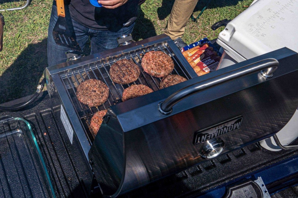 13742 | Stainless Tabletop Propane Gas Grill - SNOODBANGER customs