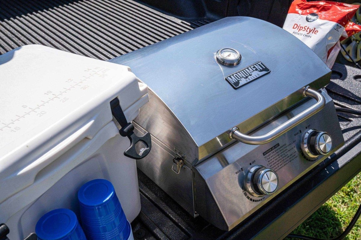 13742 | Stainless Tabletop Propane Gas Grill - SNOODBANGER customs