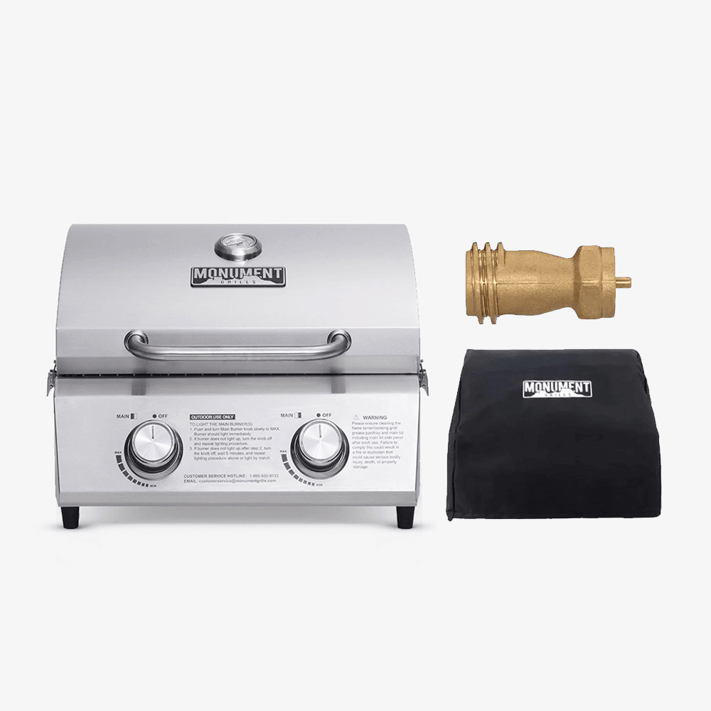 13742 | Stainless Tabletop Propane Gas Grill - SNOODBANGER customs