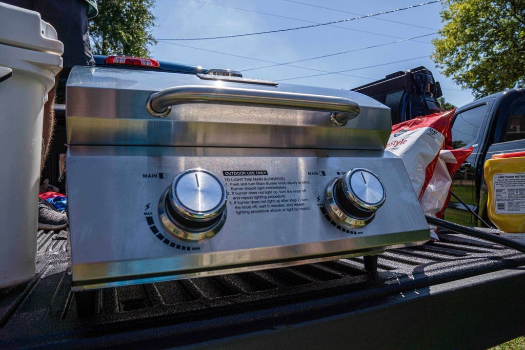 13742 | Stainless Tabletop Propane Gas Grill - SNOODBANGER customs