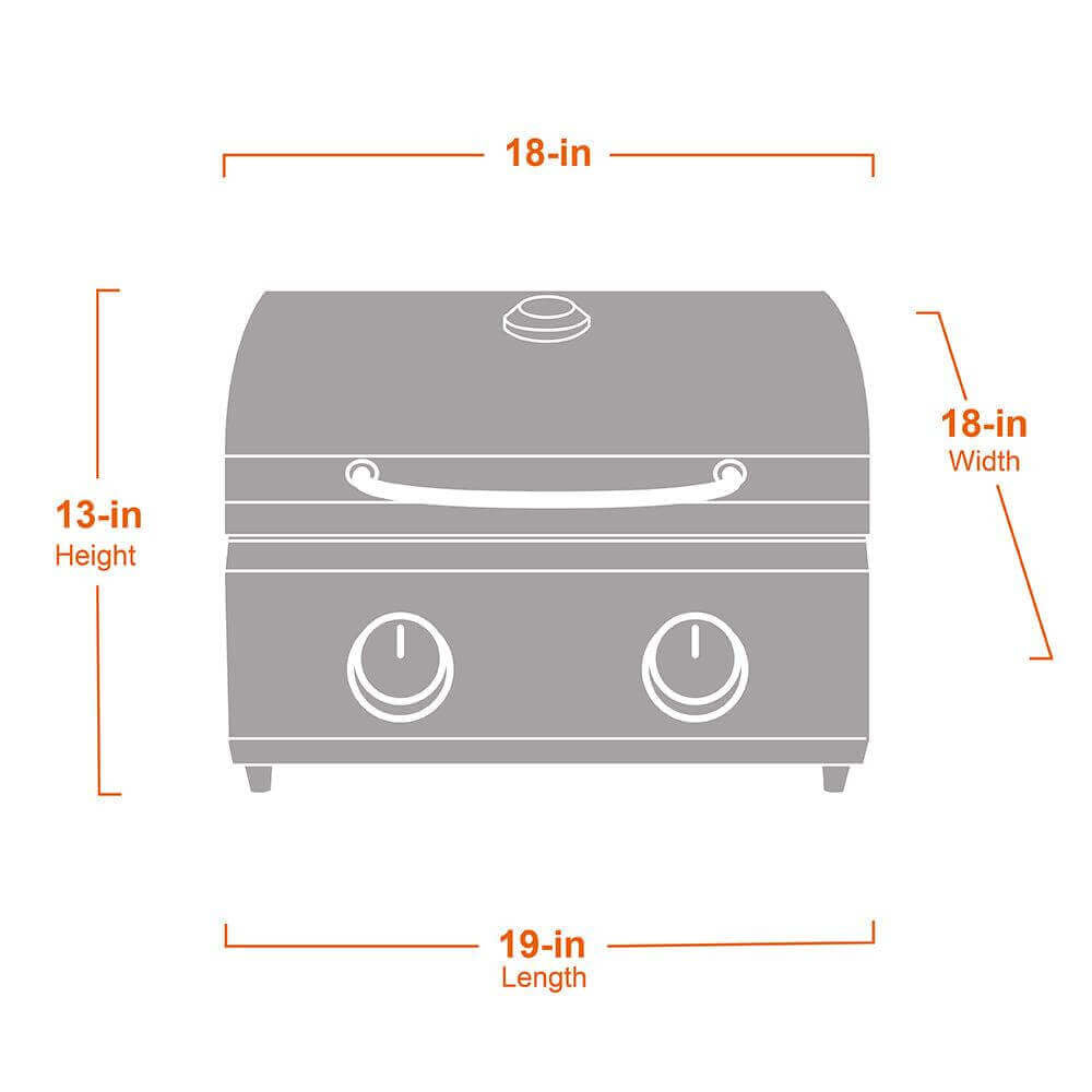 13742 | Stainless Tabletop Propane Gas Grill - SNOODBANGER customs