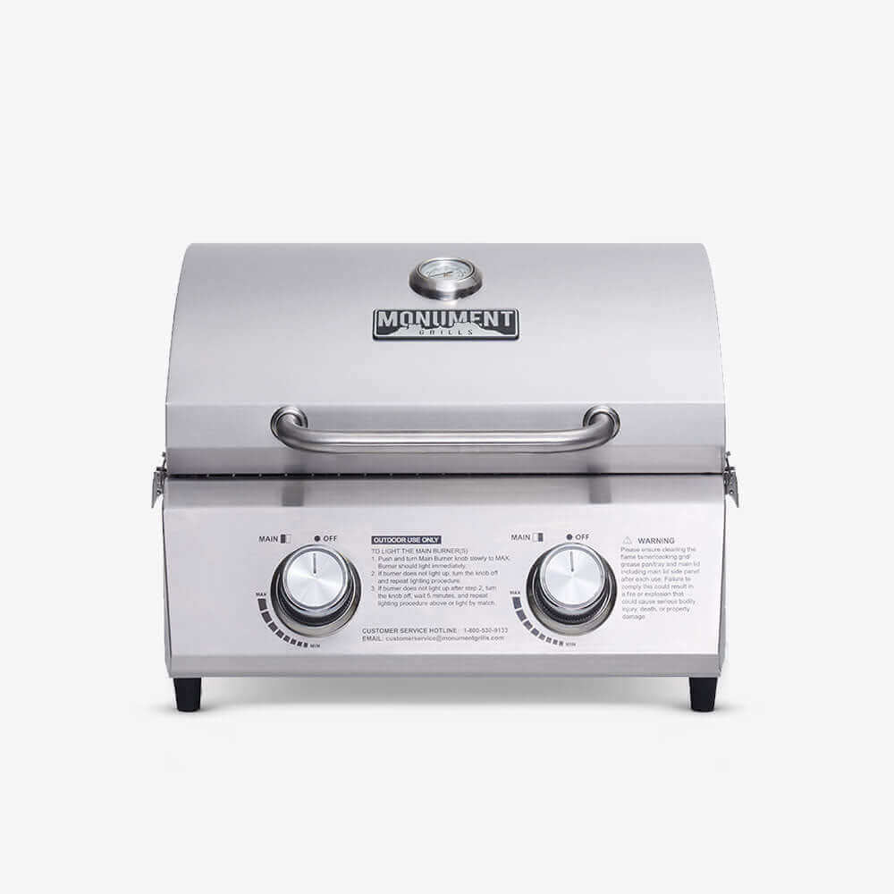 13742 | Stainless Tabletop Propane Gas Grill - SNOODBANGER customs