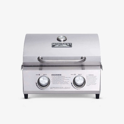 13742 | Stainless Tabletop Propane Gas Grill - SNOODBANGER customs