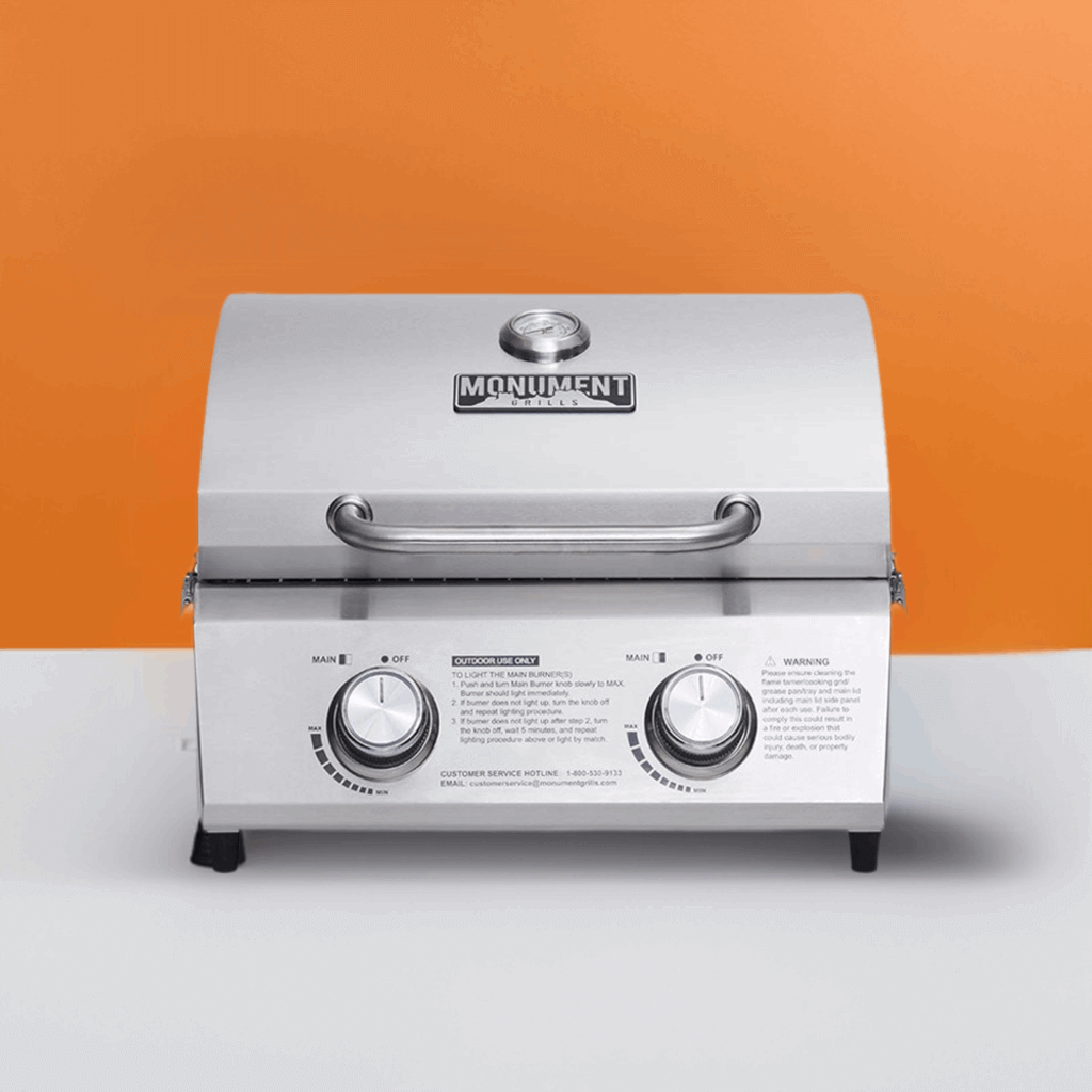 13742 | Stainless Tabletop Propane Gas Grill - SNOODBANGER customs