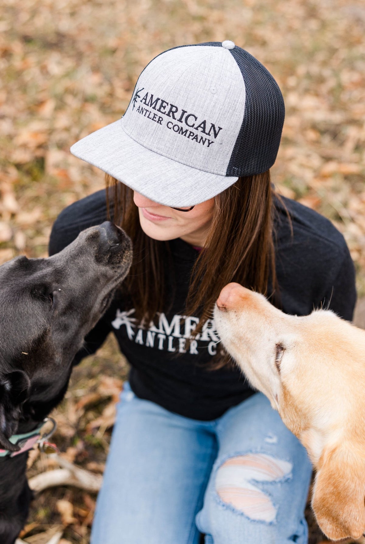American Antler Logo Snapback Hat - SNOODBANGER customs