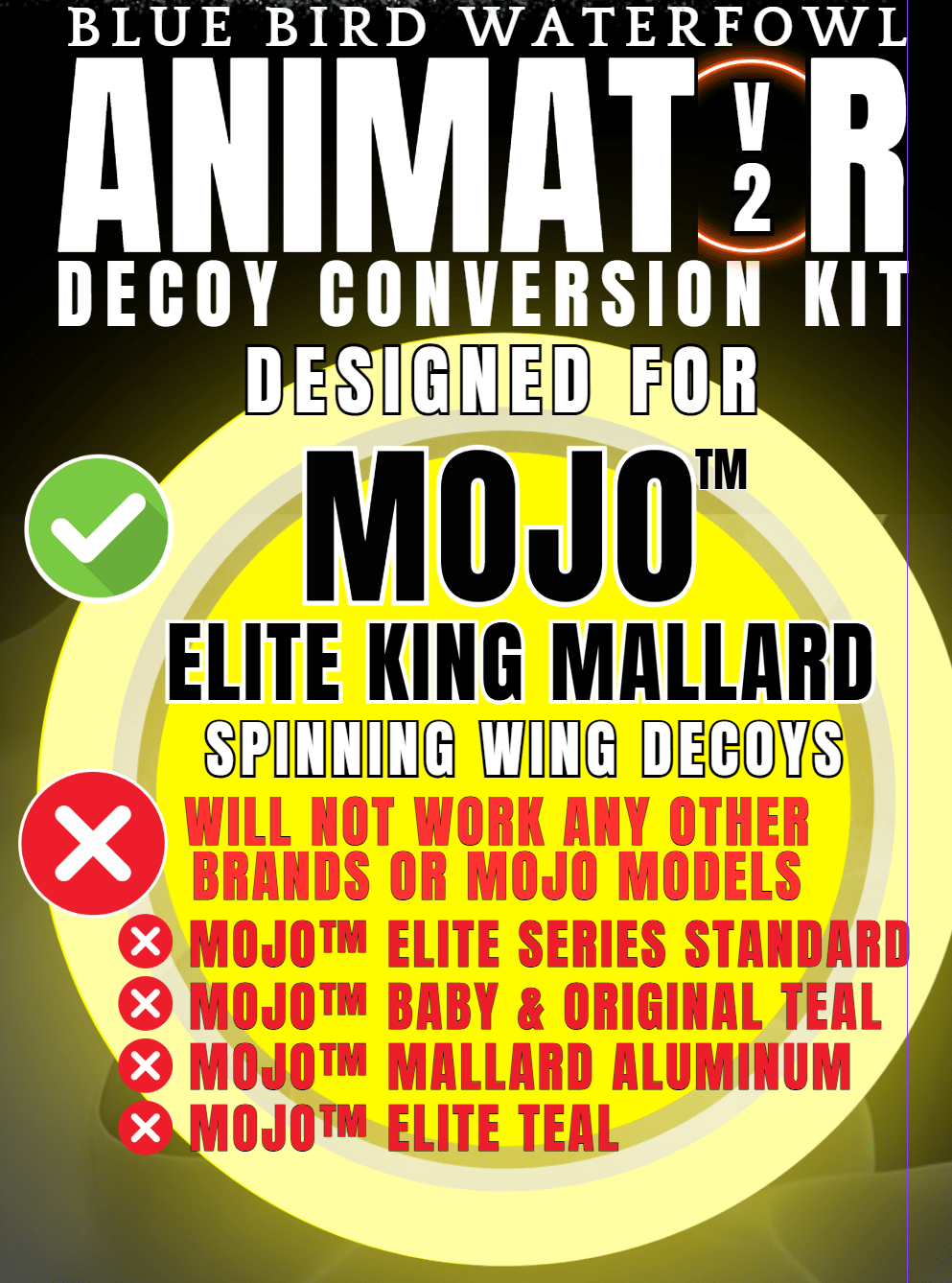 Animator V2 for Mojo Elite Series King Mallard - SNOODBANGER customs