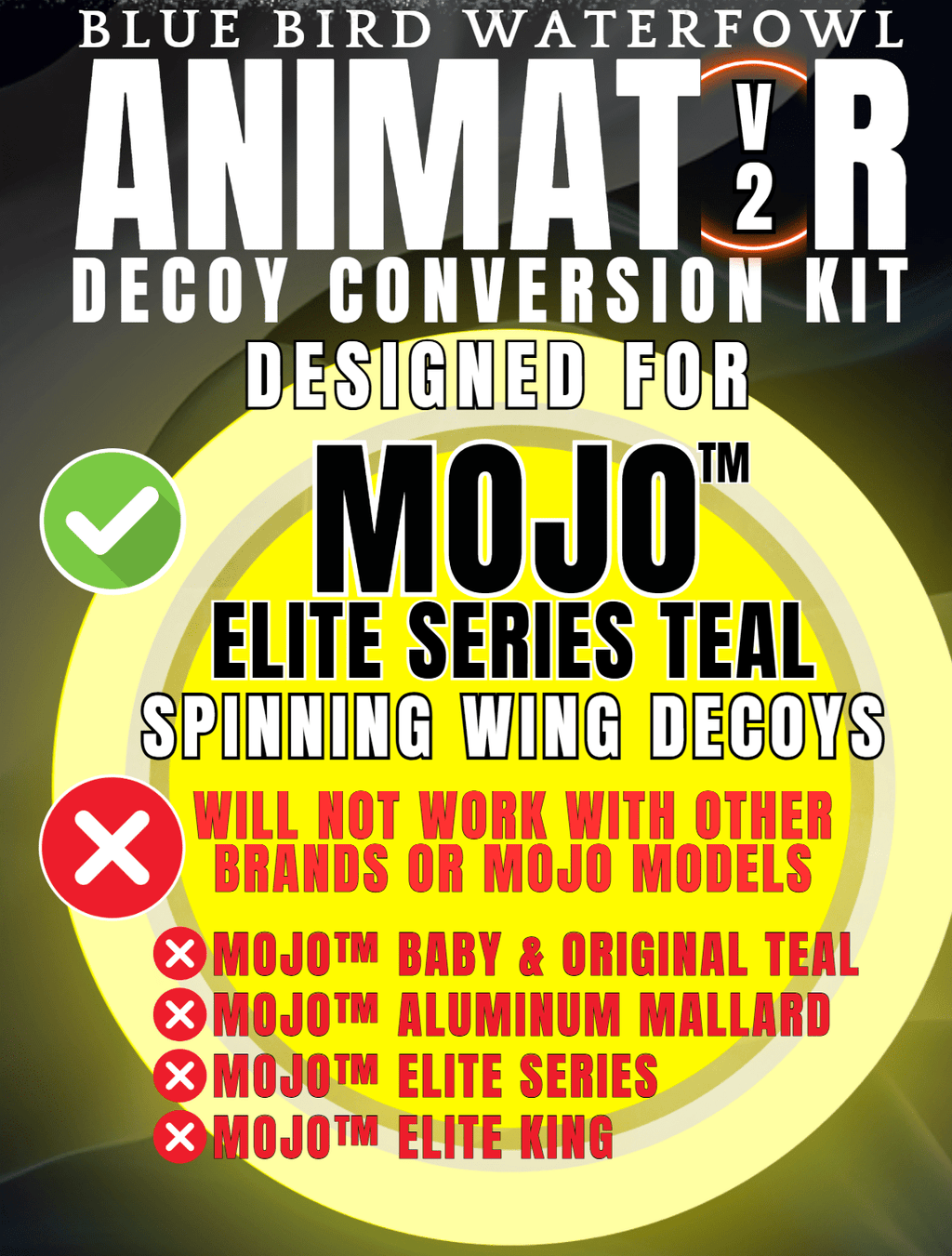 Animator V2 for Mojo Elite Series Teal GWT & BWT - SNOODBANGER customs