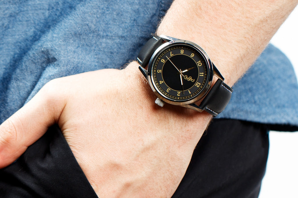 Black and Gold Classic Watch - SNOODBANGER customs