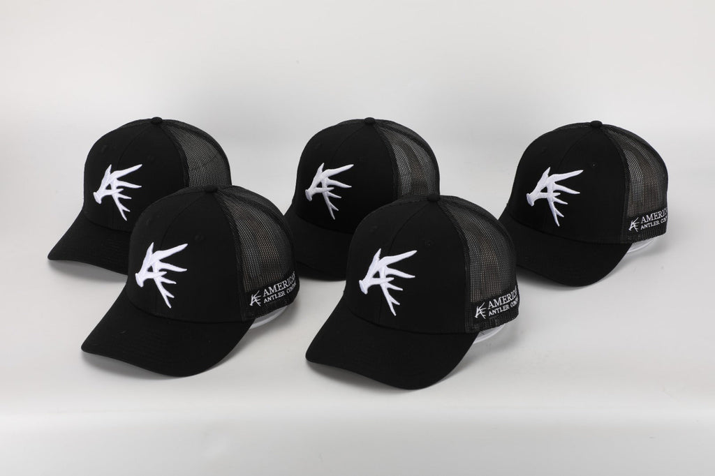 Black Antler Symbol Snapback Hat - SNOODBANGER customs