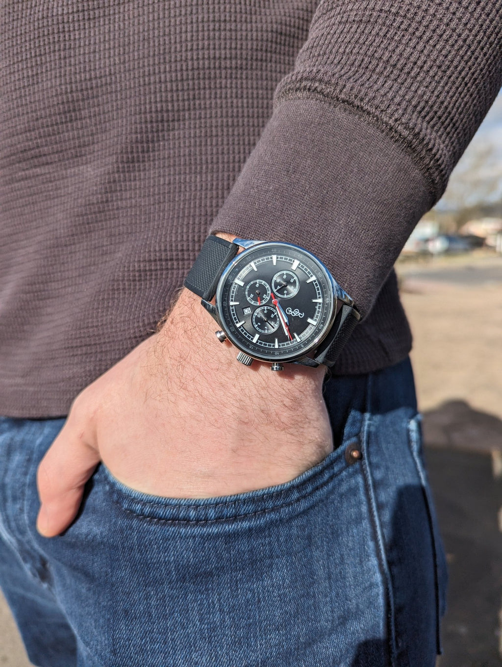 Black Sport Chronograph - SNOODBANGER customs
