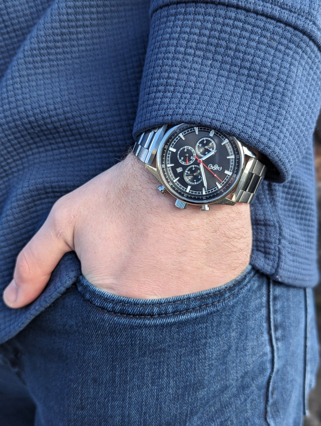 Black Sport Chronograph - SNOODBANGER customs