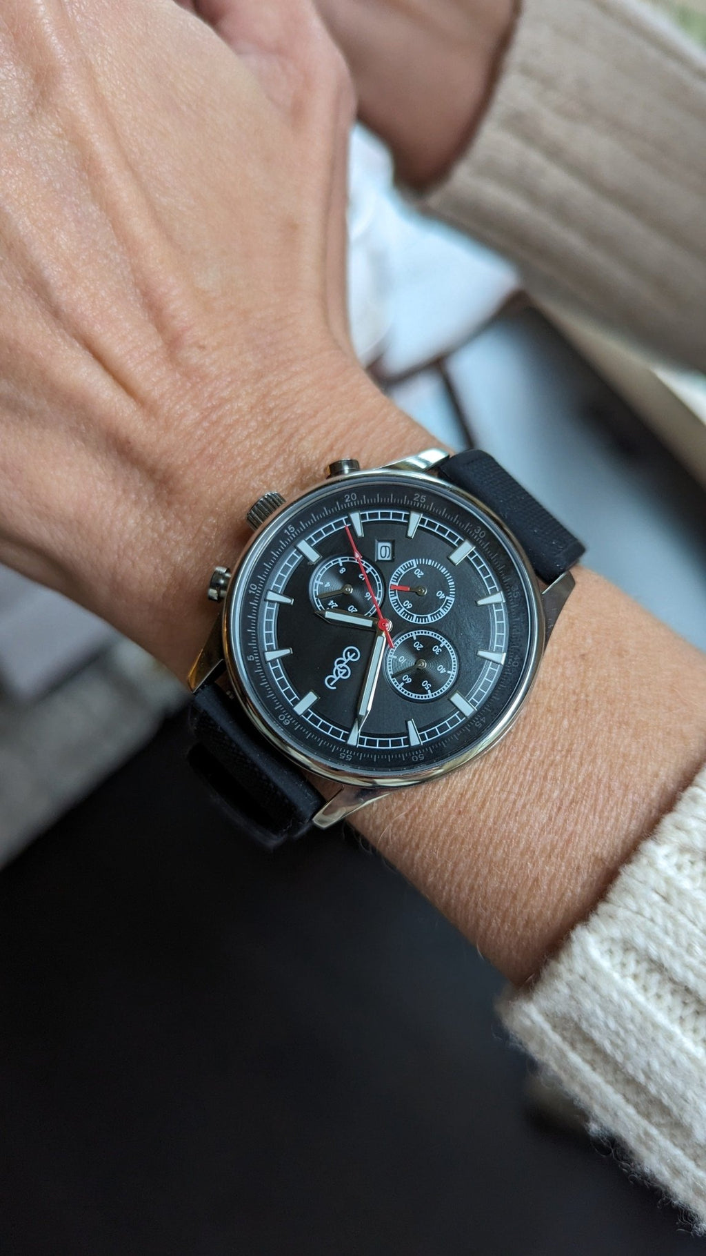 Black Sport Chronograph - SNOODBANGER customs
