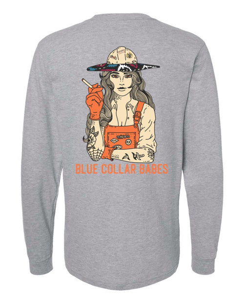 Blue Collar Babes Long Sleeve Shirt - SNOODBANGER customs