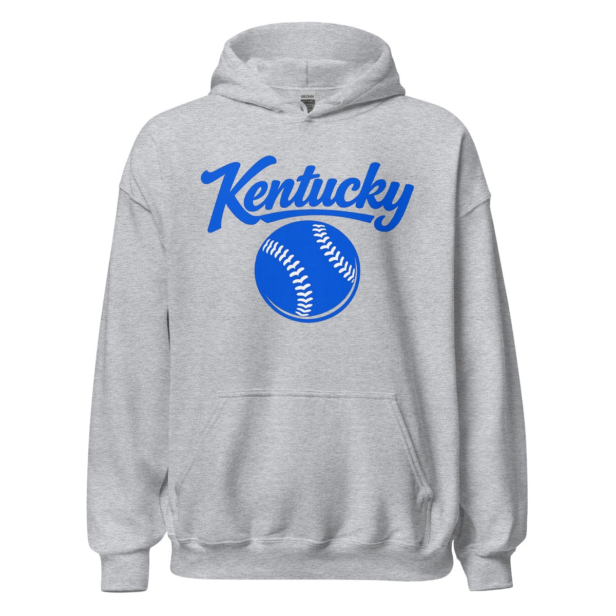 Blue Kentucky Script Softball Hoodie | Classic Pullover Sweatshirt - SNOODBANGER customs