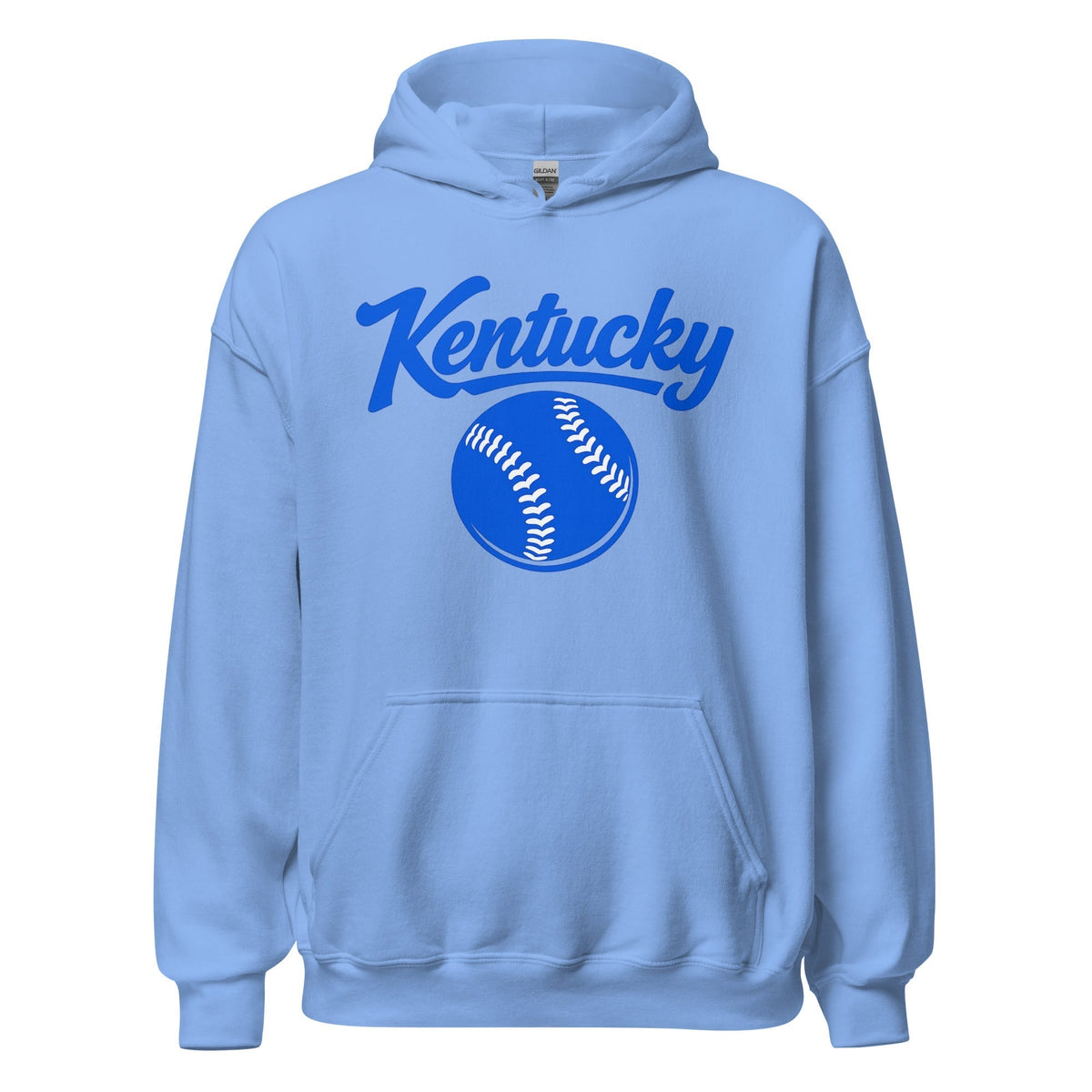 Blue Kentucky Script Softball Hoodie | Classic Pullover Sweatshirt - SNOODBANGER customs
