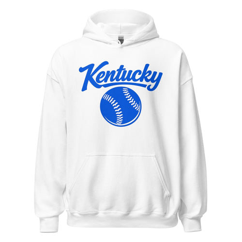 Blue Kentucky Script Softball Hoodie | Classic Pullover Sweatshirt - SNOODBANGER customs