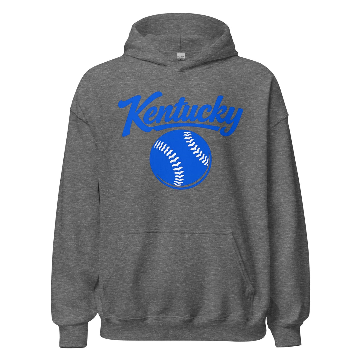 Blue Kentucky Script Softball Hoodie | Classic Pullover Sweatshirt - SNOODBANGER customs