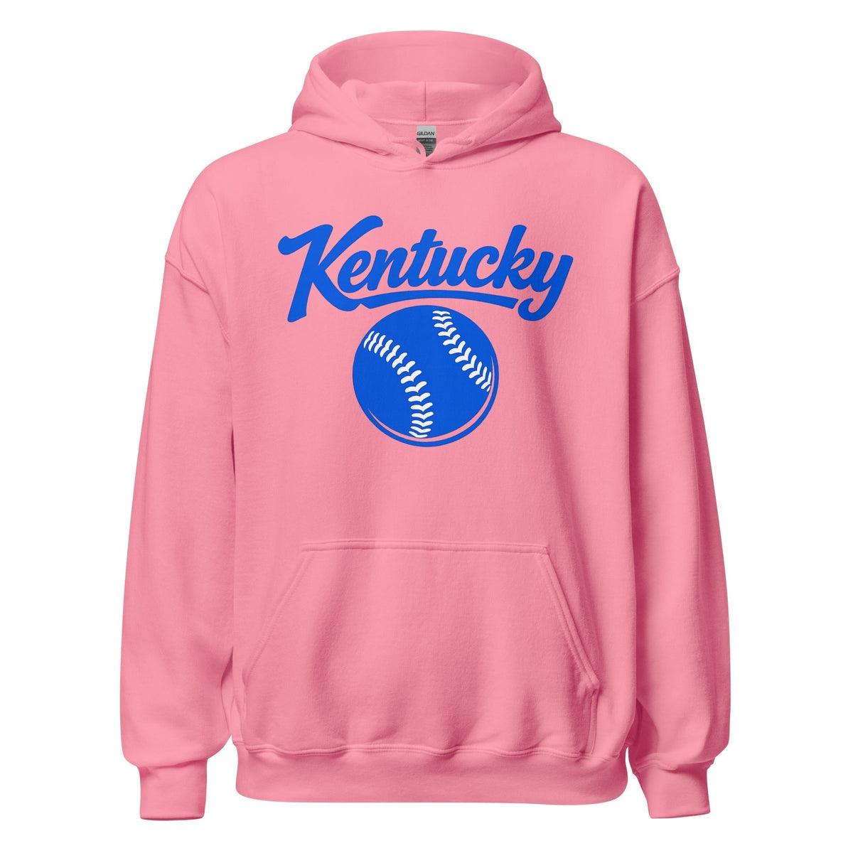 Blue Kentucky Script Softball Hoodie | Classic Pullover Sweatshirt - SNOODBANGER customs