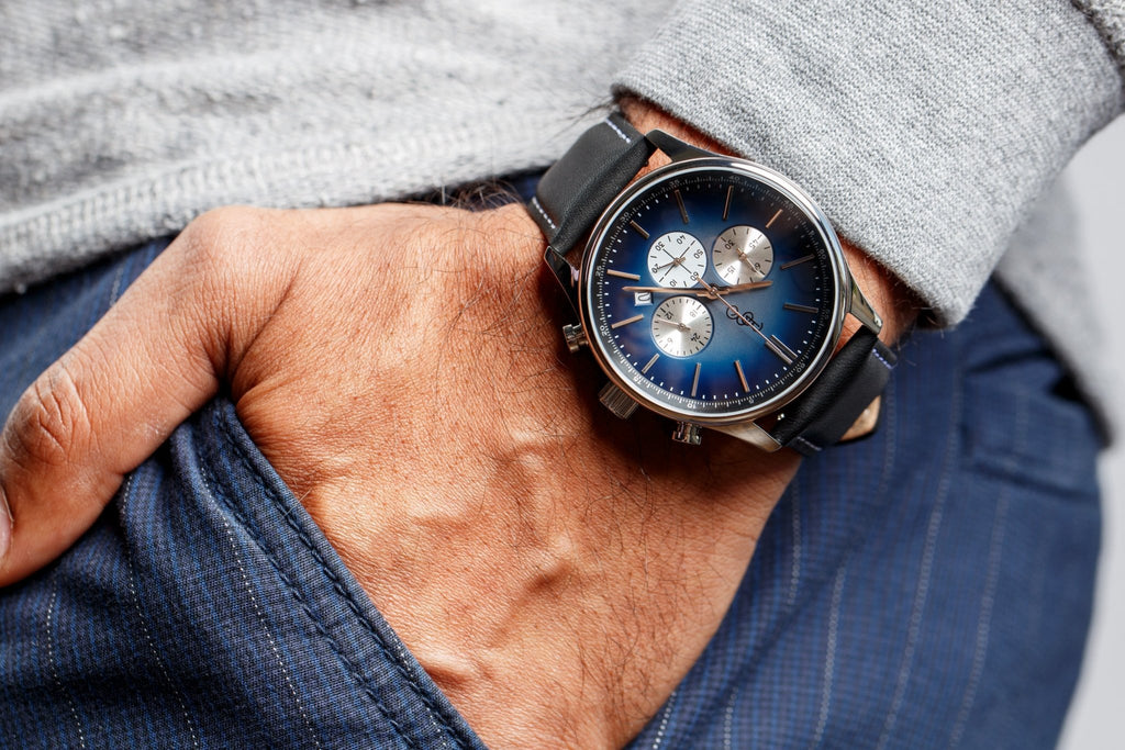 Blue Retro Chronograph - SNOODBANGER customs