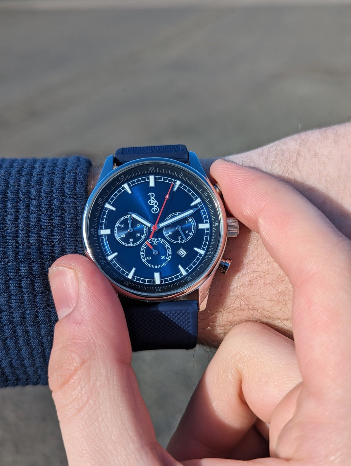 Blue Sport Chronograph - SNOODBANGER customs
