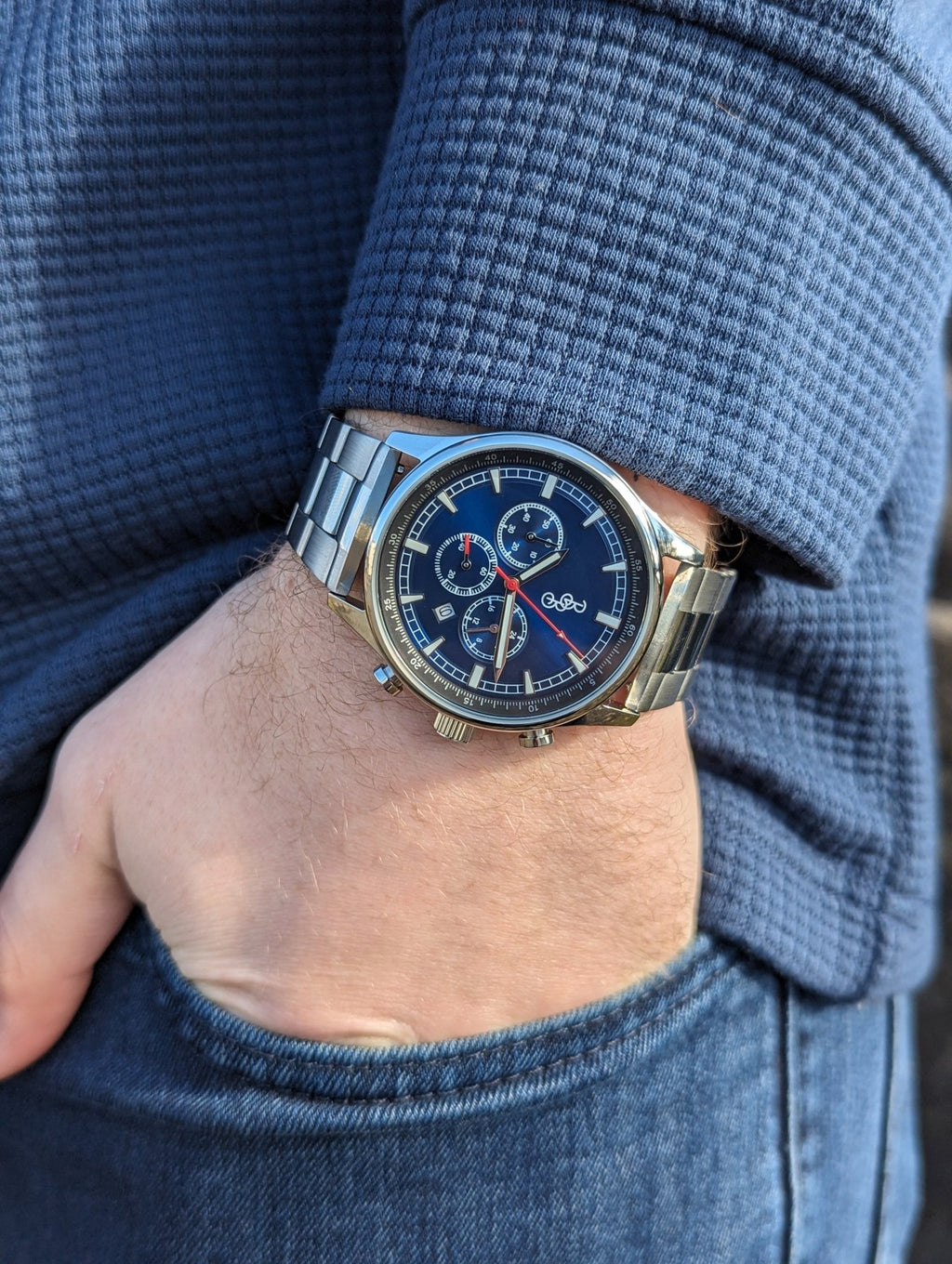 Blue Sport Chronograph - SNOODBANGER customs