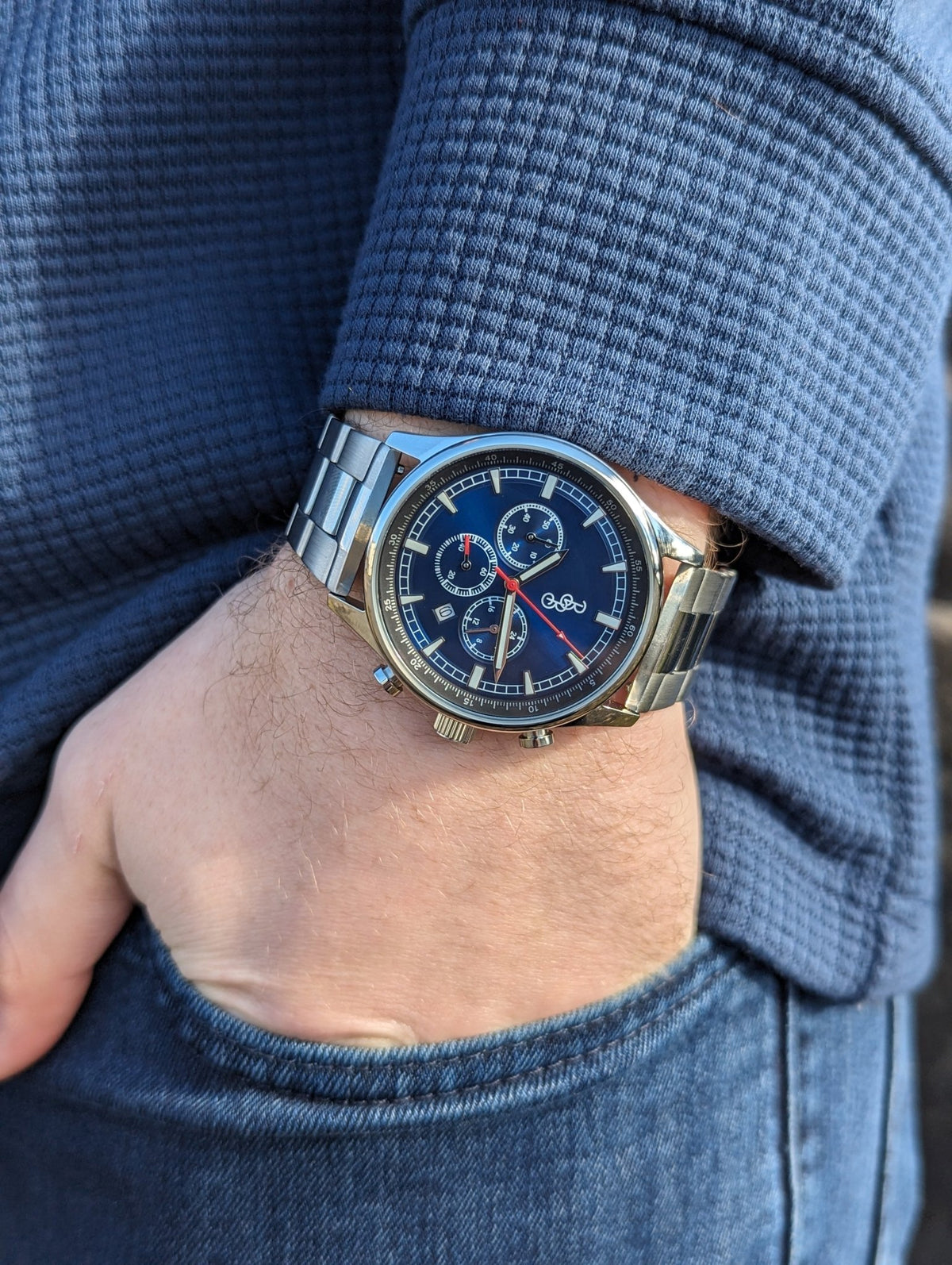 Blue Sport Chronograph - SNOODBANGER customs