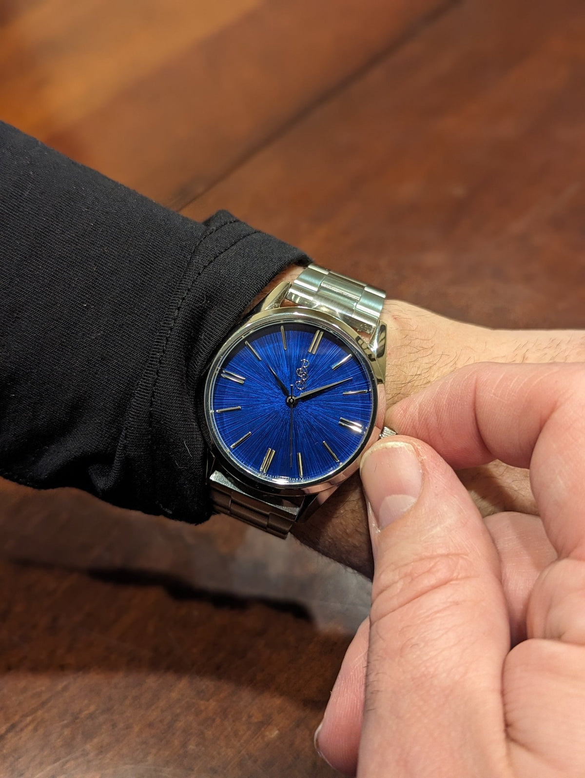 Blue Sunburst Watch - SNOODBANGER customs
