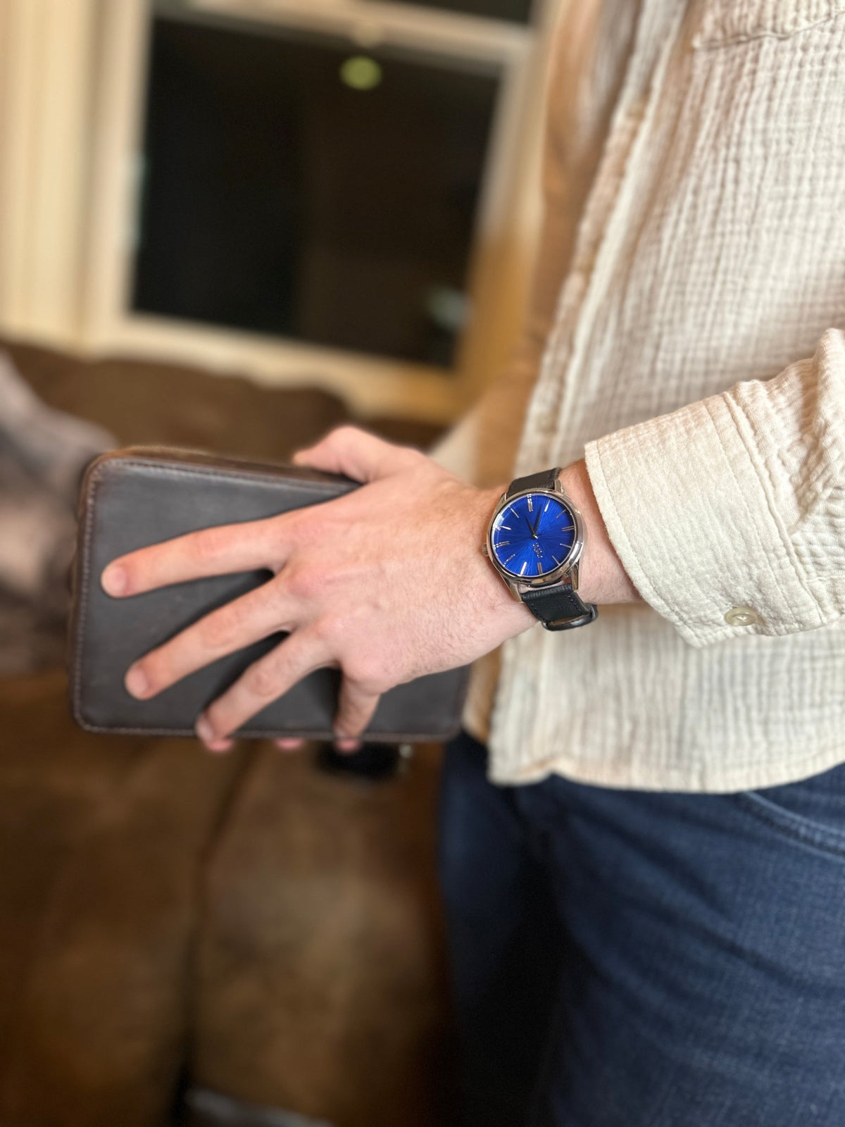 Blue Sunburst Watch - SNOODBANGER customs