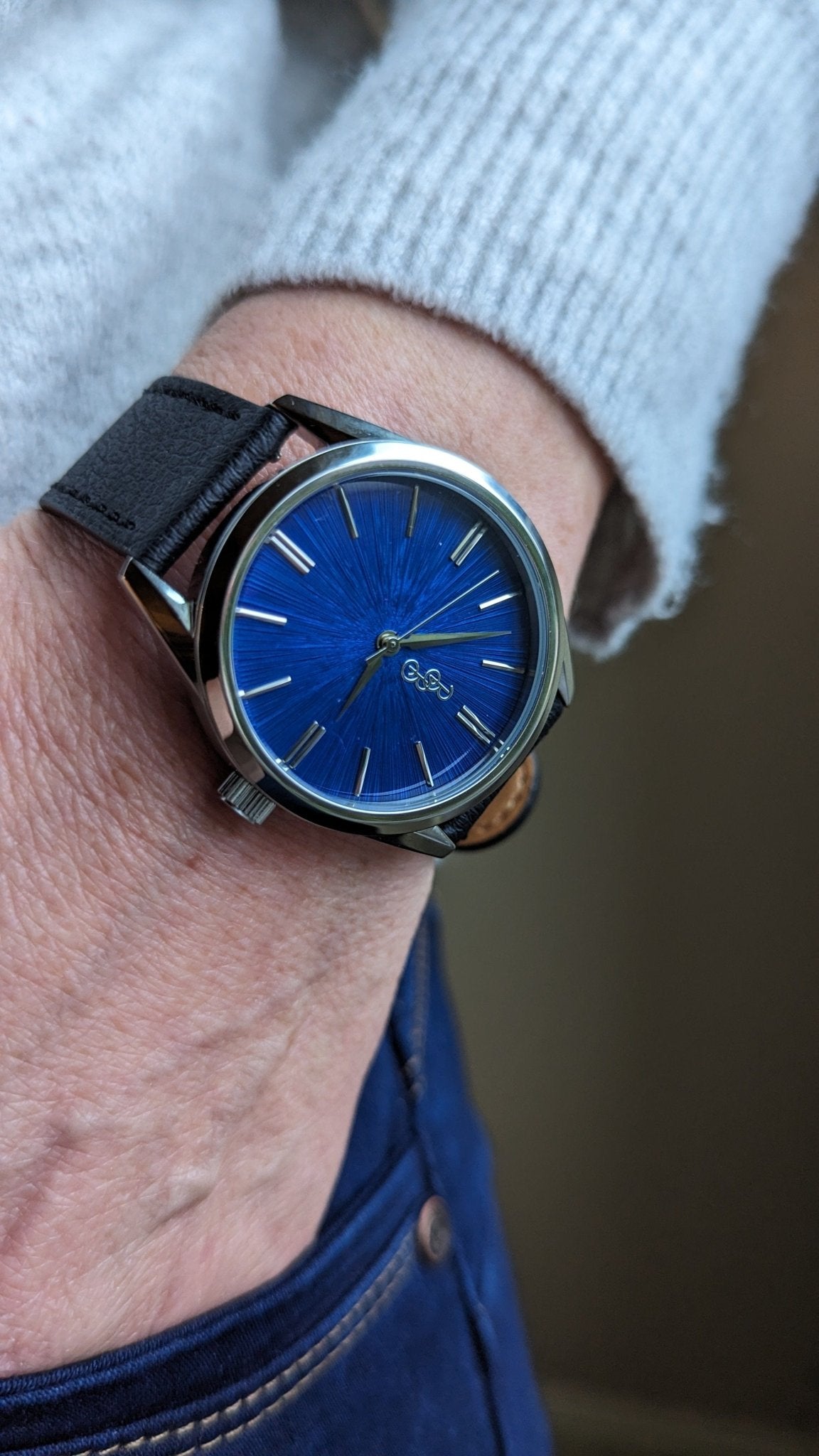 Blue Sunburst Watch - SNOODBANGER customs