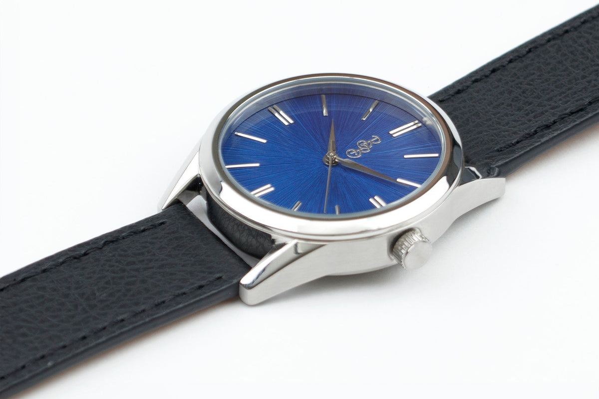 Blue Sunburst Watch - SNOODBANGER customs