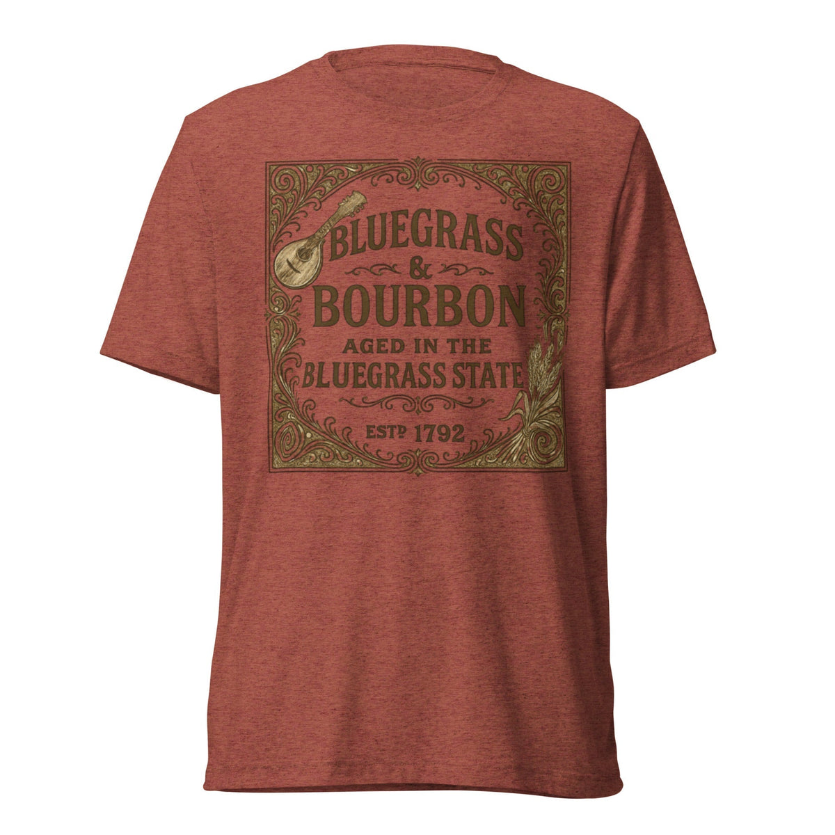 Bluegrass & Bourbon Vintage Label T-Shirt | Kentucky Heritage | Elite - SNOODBANGER customs