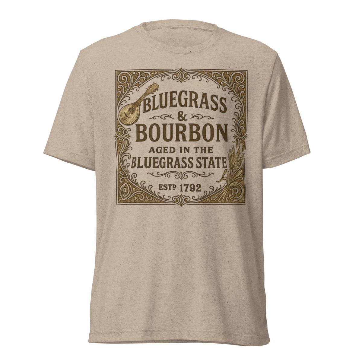 Bluegrass & Bourbon Vintage Label T-Shirt | Kentucky Heritage | Elite - SNOODBANGER customs