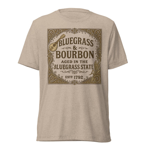 Bluegrass & Bourbon Vintage Label T-Shirt | Kentucky Heritage | Elite - SNOODBANGER customs