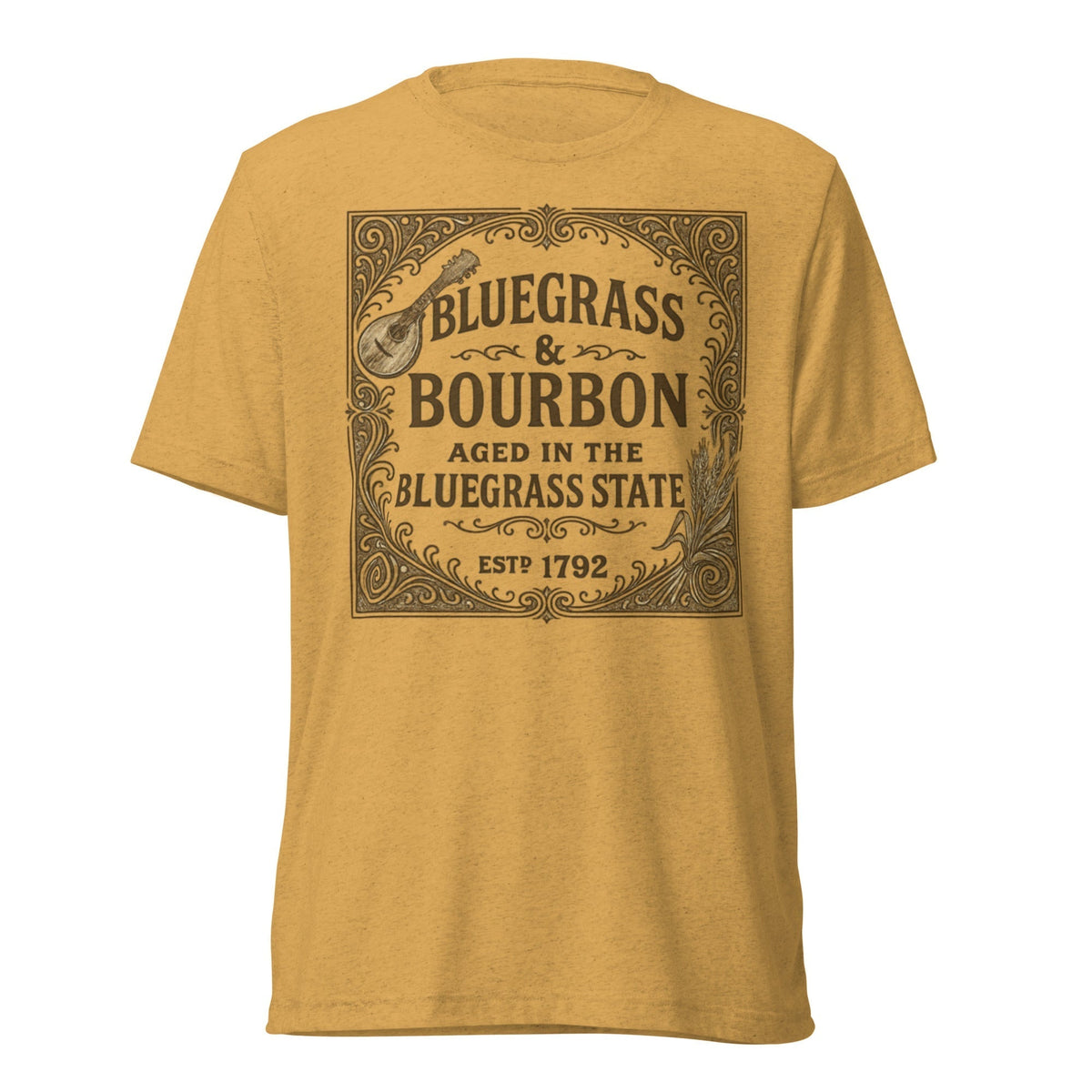 Bluegrass & Bourbon Vintage Label T-Shirt | Kentucky Heritage | Elite - SNOODBANGER customs