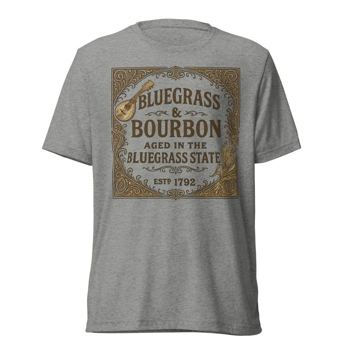 Bluegrass & Bourbon Vintage Label T-Shirt | Kentucky Heritage | Elite - SNOODBANGER customs
