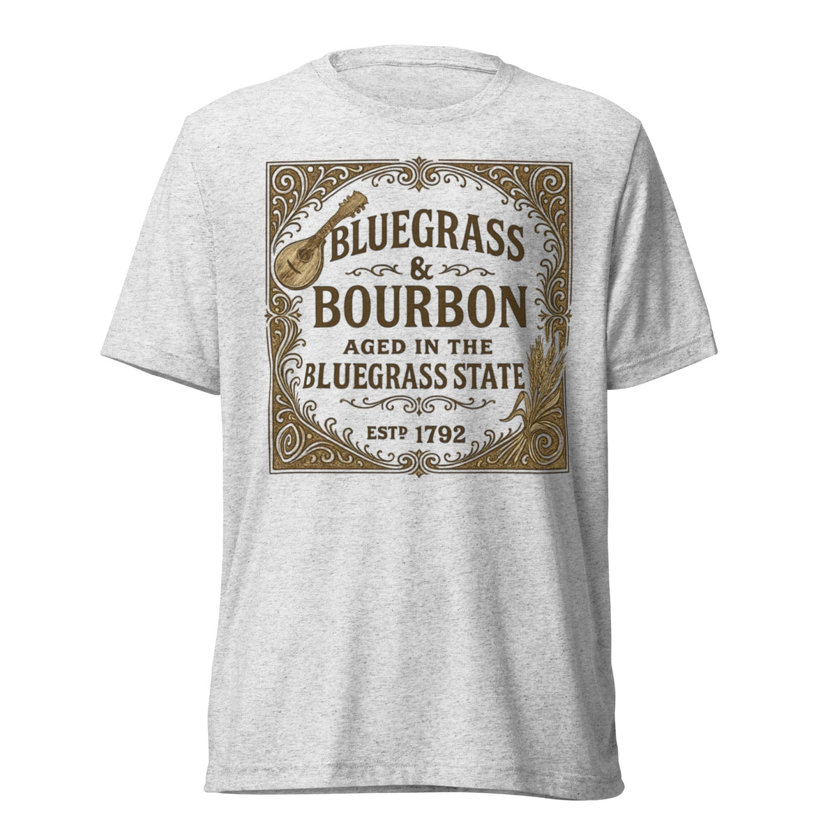Bluegrass & Bourbon Vintage Label T-Shirt | Kentucky Heritage | Elite - SNOODBANGER customs
