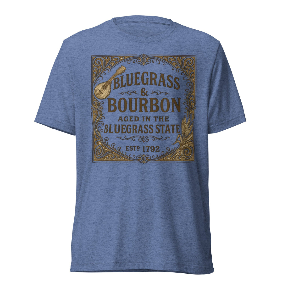 Bluegrass & Bourbon Vintage Label T-Shirt | Kentucky Heritage | Elite - SNOODBANGER customs