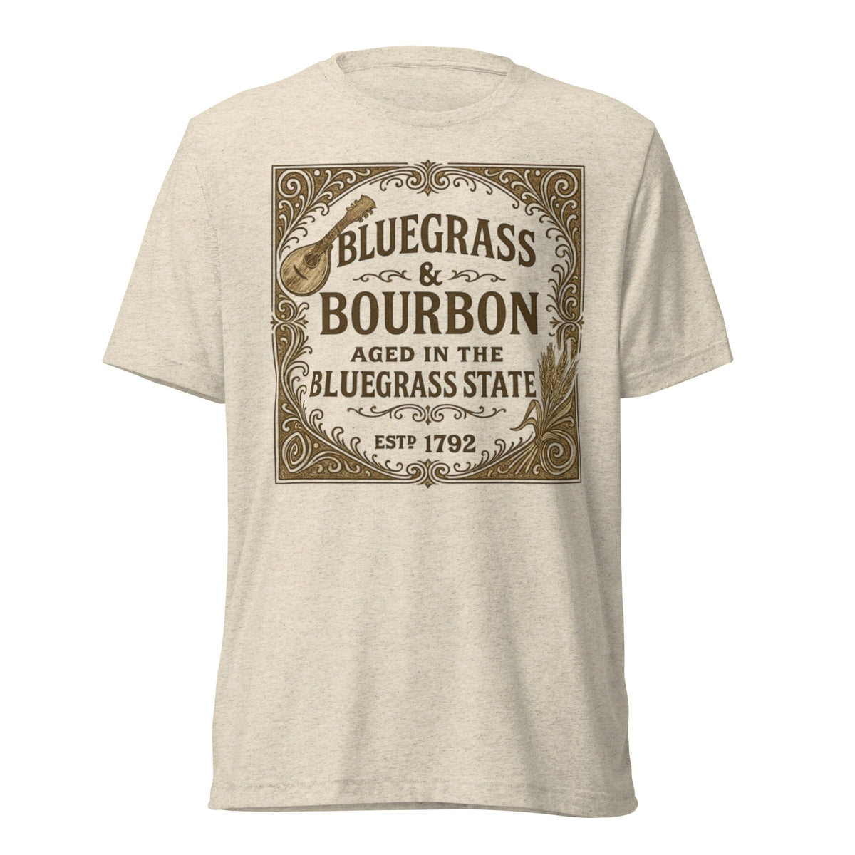 Bluegrass & Bourbon Vintage Label T-Shirt | Kentucky Heritage | Elite - SNOODBANGER customs