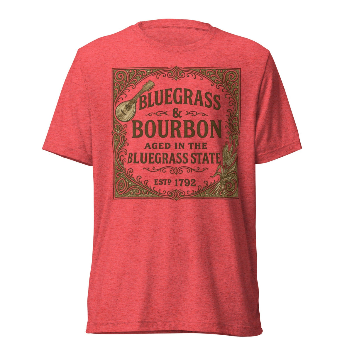 Bluegrass & Bourbon Vintage Label T-Shirt | Kentucky Heritage | Elite - SNOODBANGER customs