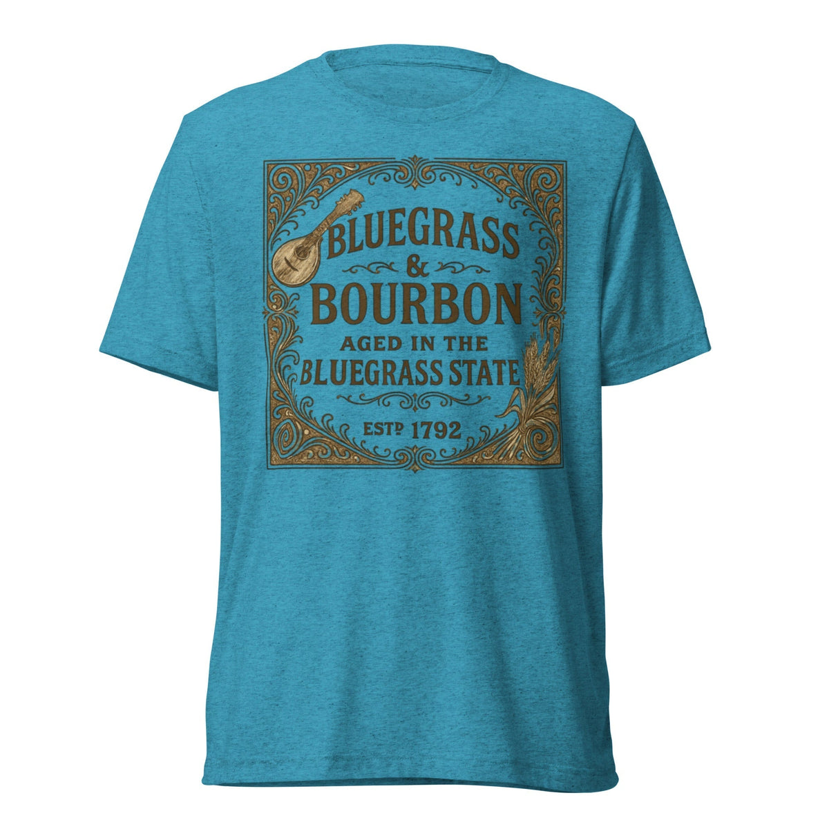 Bluegrass & Bourbon Vintage Label T-Shirt | Kentucky Heritage | Elite - SNOODBANGER customs