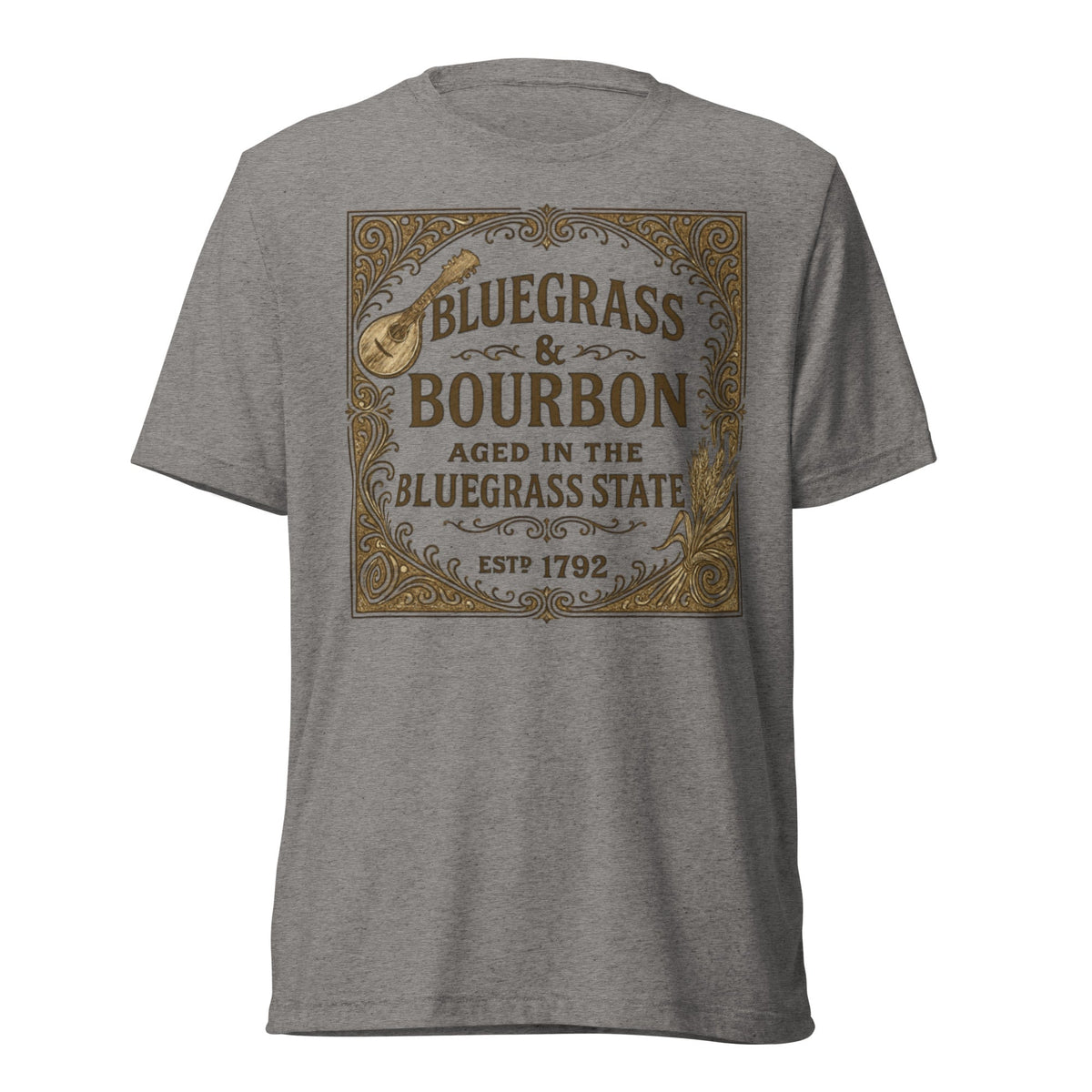 Bluegrass & Bourbon Vintage Label T-Shirt | Kentucky Heritage | Elite - SNOODBANGER customs