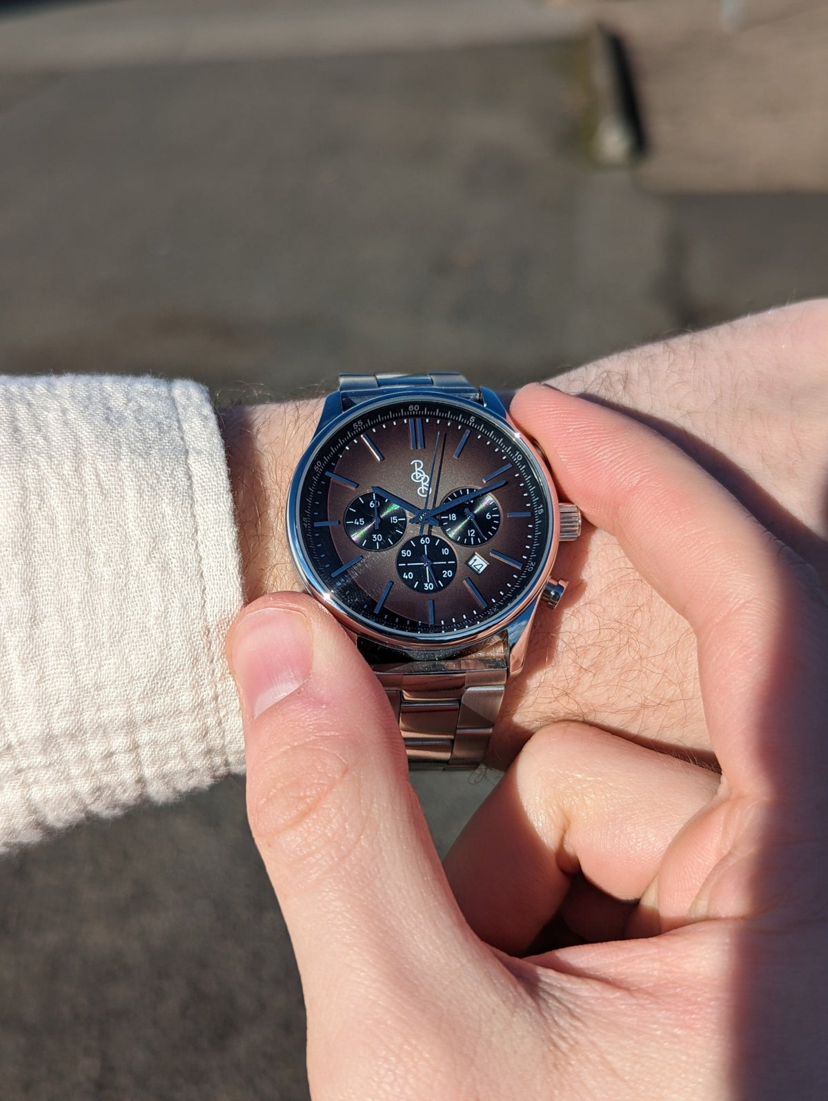 Brown Retro Chronograph - SNOODBANGER customs