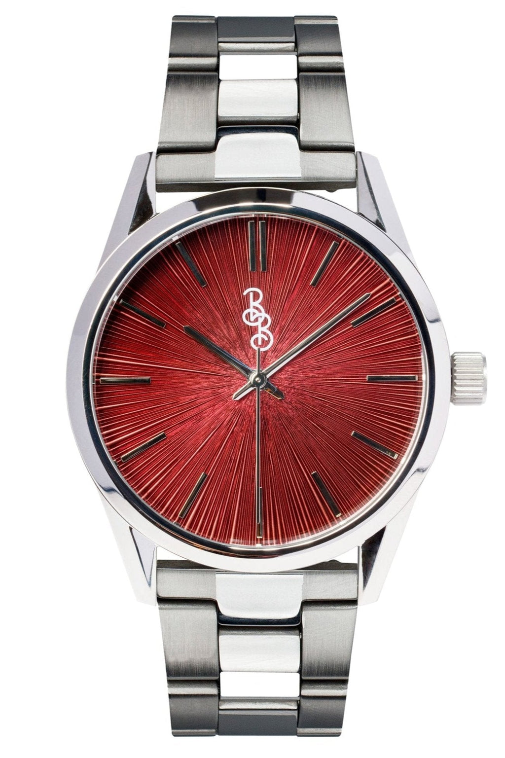 Burgundy Sunburst Watch - SNOODBANGER customs