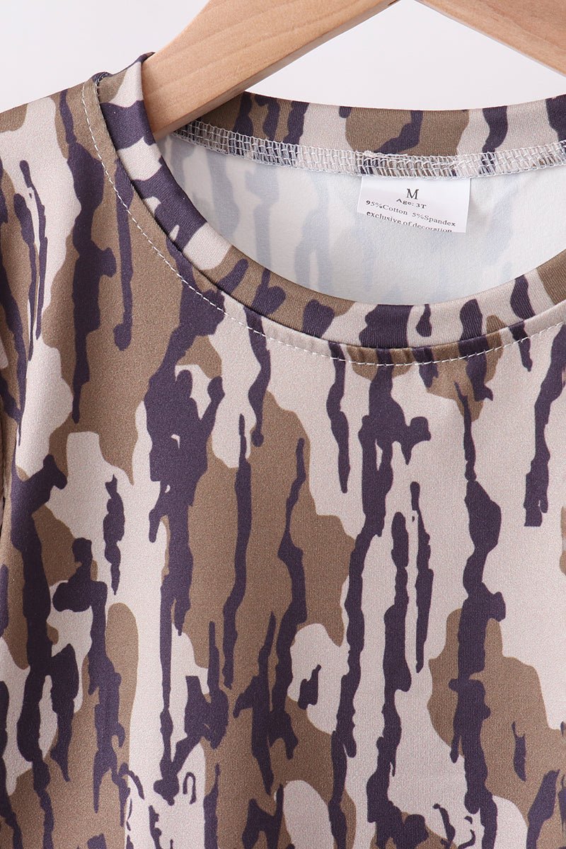 Camouflage scalloped mom&me shorts set - SNOODBANGER customs