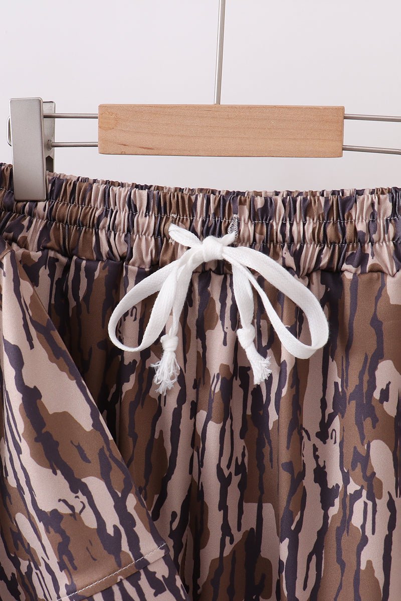 Camouflage scalloped mom&me shorts set - SNOODBANGER customs