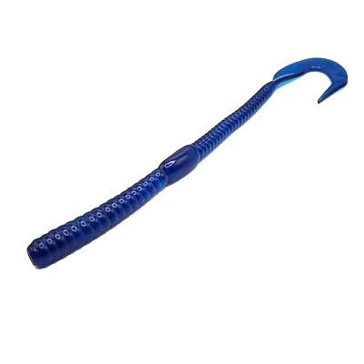 Curl Tail 6"- Blue Silver Flake - SNOODBANGER customs