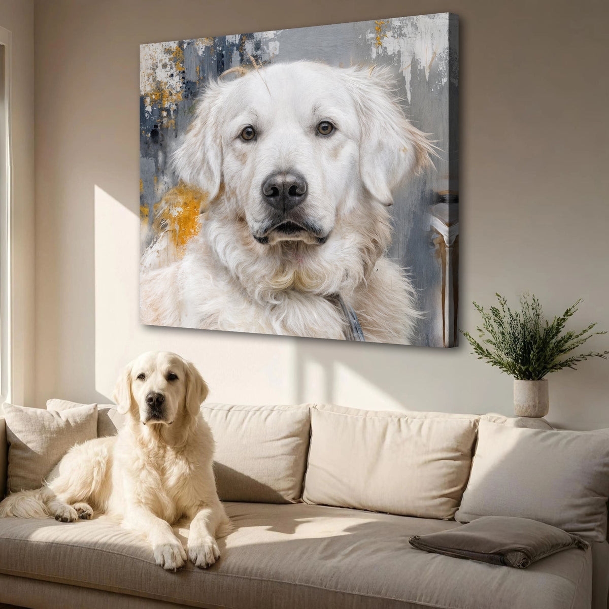 Customized Pet Portrait Abstract Wall Art - SNOODBANGER customs