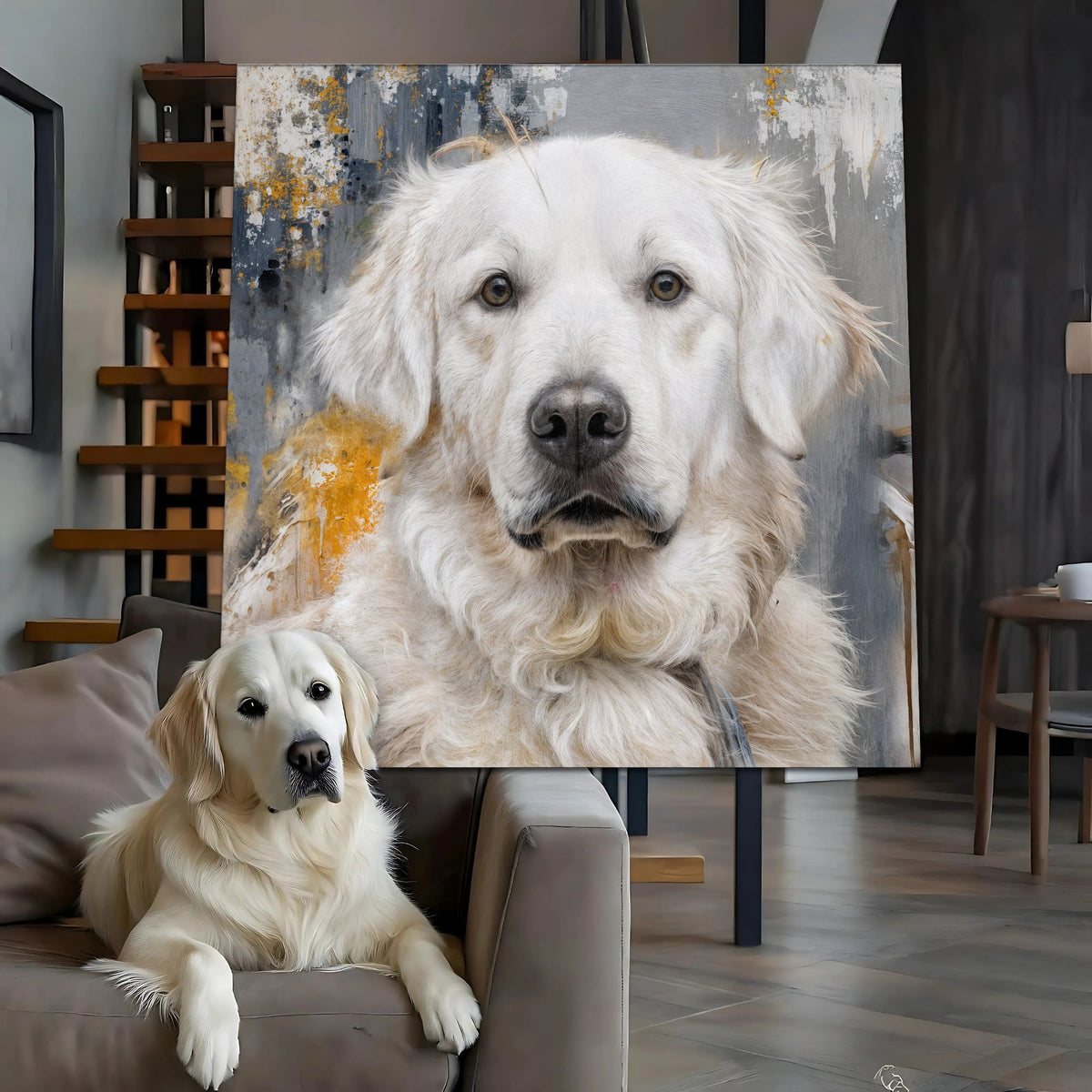 Customized Pet Portrait Abstract Wall Art - SNOODBANGER customs