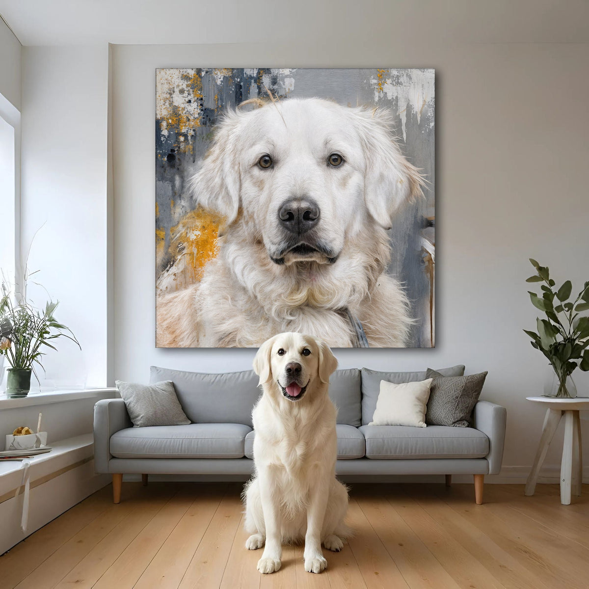 Customized Pet Portrait Abstract Wall Art - SNOODBANGER customs
